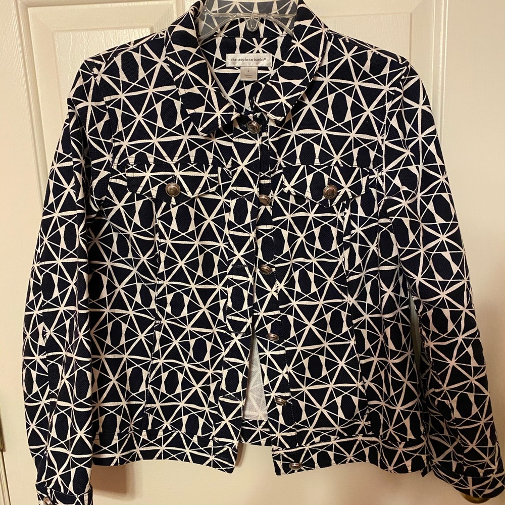 Navy and White Jacket